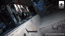 megan venturi’s tight pussy gets wrecked outdoors. stevenshame dating leaves her cum-glazed.