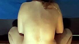 exhibitionist bbw cowgirl strips and rides big ass