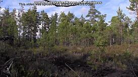 This blonde couple fucks in lingerie