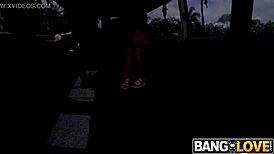 Eliana Rose Low Key Freak Hops On The Bus