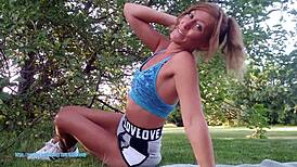 Kayla Kandy's intense fitness workout