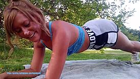 Kayla Kandy's intense fitness workout