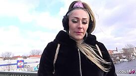 Blonde Barkeeper Picked Up In Berlin For Model Job