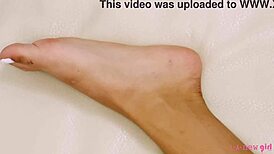 cute brunette reveals petite body