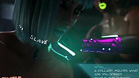 Futa3DX: Horny Blue-Haired Girl Craves Futa Cock to Suck