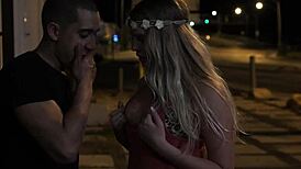 Stranded Teen Roughly Bound and Fucked Outdoors in Bondage