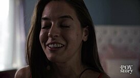 Abbie Maley Rides Cowgirl and Bends Over for Doggystyle Deepthroat