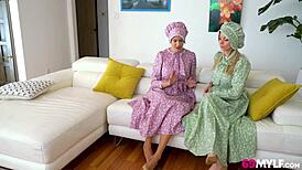 Stewardess Comforts Herself with Stranger's Big Cock