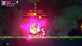 Scarlet Maiden's Lesbian Bossfights with Big Tits in Hentai Game