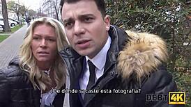 Horny Wife Cheats For Cash In Front