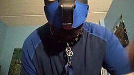 Gay Man Masturbates In Chastity Cage