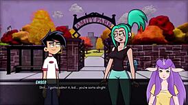 danny phantom fucks ember in amity park shower