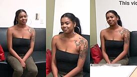 Lala Camille Feels Intense Choking and Gagging in Deepthroat