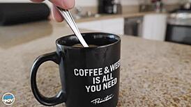 Nina North, my busty roommate, gets a POV pounding with her big natural tits bouncing