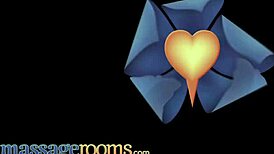 Massage Rooms Kylie Nymphette Sucks and Gives Footjob for Big Dick Orgasm. Romantic Vibes in European Studio.