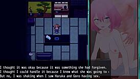 Bold cuckold play embraces her lust with masturbation, blowjob, and toy fingering in anime hentai style.