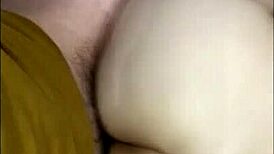 japanese couple squirting bent over doggystyle creampie in living room