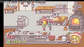 Happy Customer Flashes Boobs for More Cumshot in Futa Hentai!