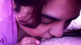 Latina delivers ball-busting blowjob