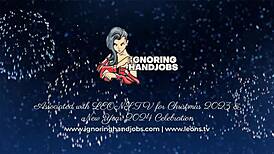 Sexy Santa Handjobs Big Cock In Pantyhose For New Year