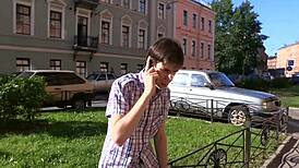 Huge Cock Slides Into Mouth and Tight Pussy