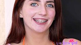 so, tell me about this brunette pornstar on the casting sofa today.