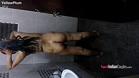 Reenu Bhabhi Strips In Shower, Revealing Tits And Pussy