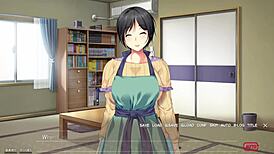 Anime milf housewife in steamy hentai creampie scene from Mesumama 3