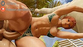 Dead or Alive characters in wild 3D hentai scenes