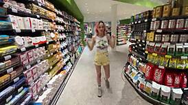 Walking Around the City with a Hidden Vibrator Inside Her