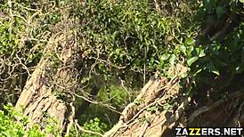 Danny's big cock sucked during the game