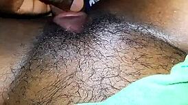 Hairy housewife gets her wet ass pounded hard by roommate after split.