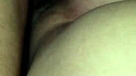 Hairy Girlfriend Gets Creampie from Friend's Big Black Cock