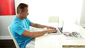 Britanny Shae got slammed doggystyle by her step dad last night