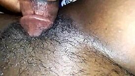 Hairy housewife gets her wet ass pounded hard by roommate after split.