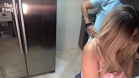 Stepdaughter Sneaks Off to Bang Store Guy While Stepmom Showers