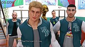 Hot rich girl dazzles in 3D cartoon action