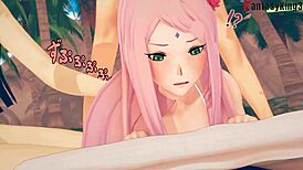 Hinata knepper Naruto, Sakura bliver jaloux 😈