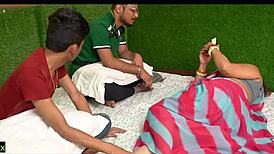 Indian threesome with stepmom?