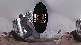 Virtual taboo with my anal brunette slut