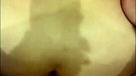 japanese couple squirting bent over doggystyle creampie in living room