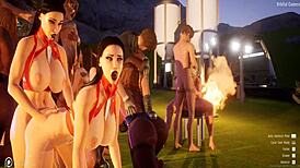 what's shey nights doing with that blowjob in hentai?