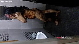 Reenu Bhabhi Strips In Shower, Revealing Tits And Pussy