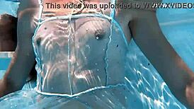 i hot chick lana swims nude underwater horny babe for you guys