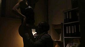 european milf gets bent over and drilled by big black cock in glamour scene