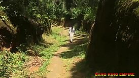 OMG! Ebony Teen 18+ Housewife Bangs Reverend Father!