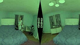 rebecca vanguard lays back for missionary with her hairy pussy on display.