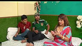 Indian threesome with stepmom?