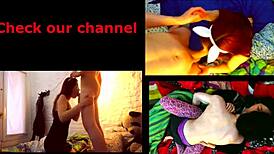 Boyfriend Covers Latina With Cum After Work