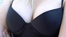 I'm backstages givin this blonde slut a blowjob and assfuckin her interracial style